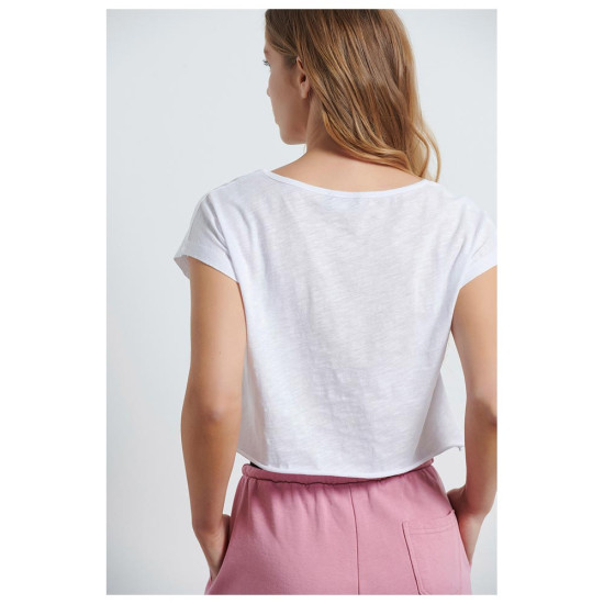 Bodytalk Γυναικεία κοντομάνικη μπλούζα Crop